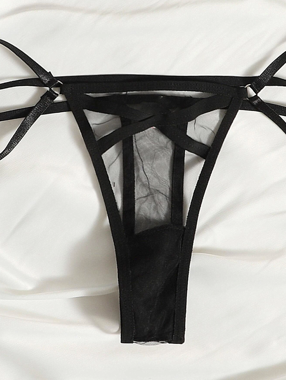 Set de lencería: Dark Mesh Desire