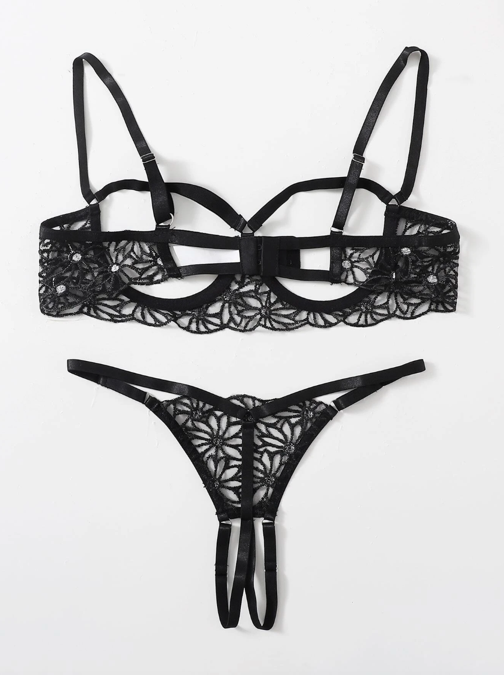 Set de lencería: Black Lace Desire