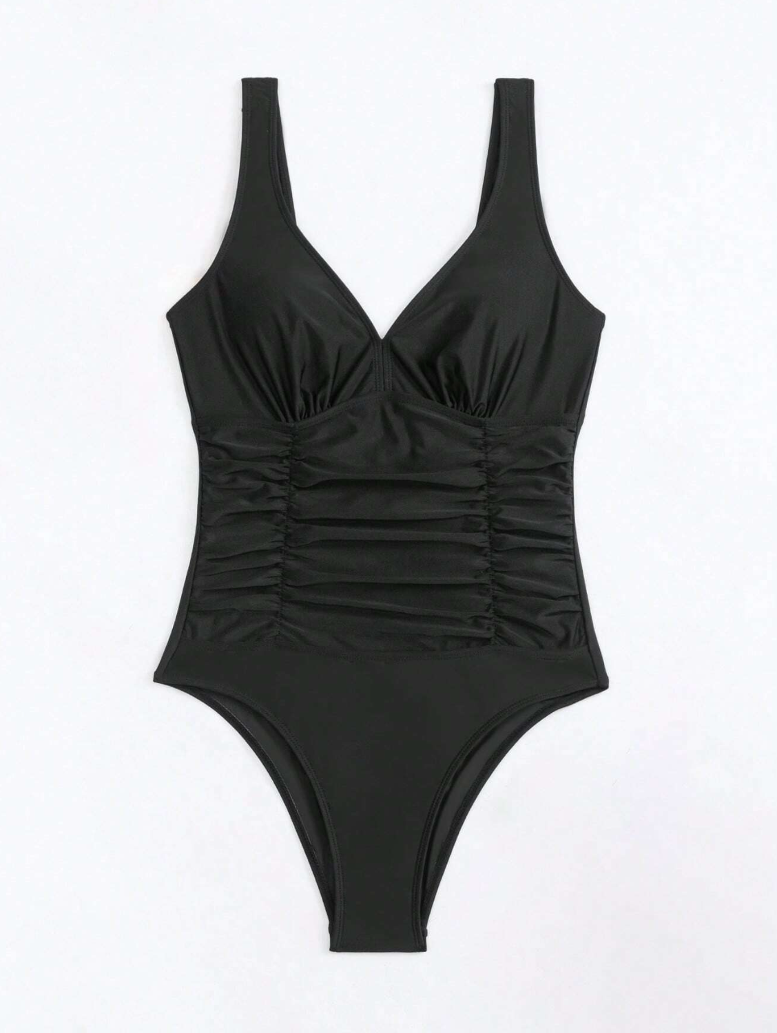Chic Essential Black: Traje de baño de 1 pieza color negro