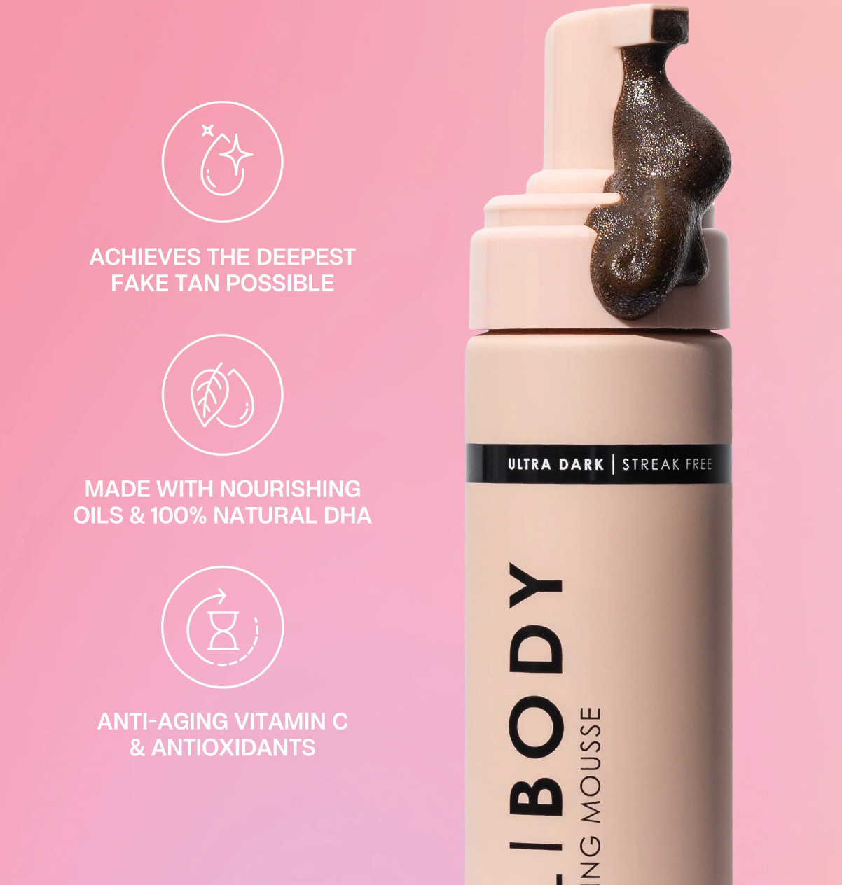 Bali Body - Mousse autobronceador (Ultra Dark)