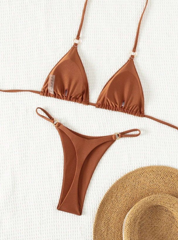 Terra Cotta: Bikini 2 piezas de tanga con aro