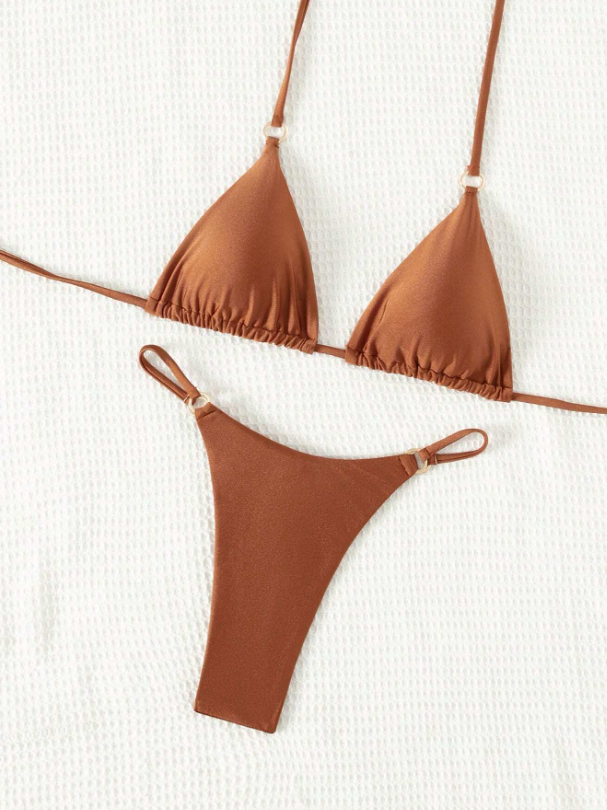 Terra Cotta: Bikini 2 piezas de tanga con aro