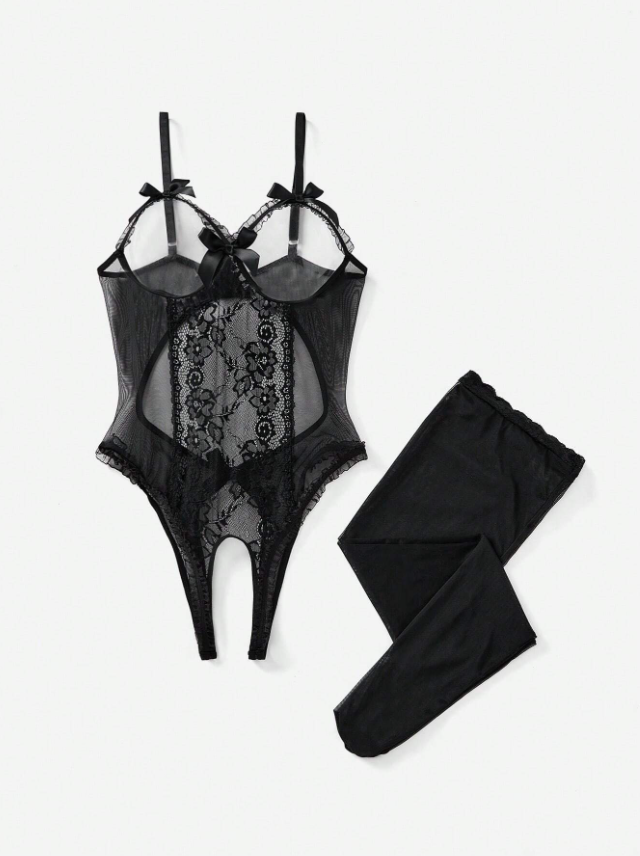Body de lencería: Spicy Black Fantasy