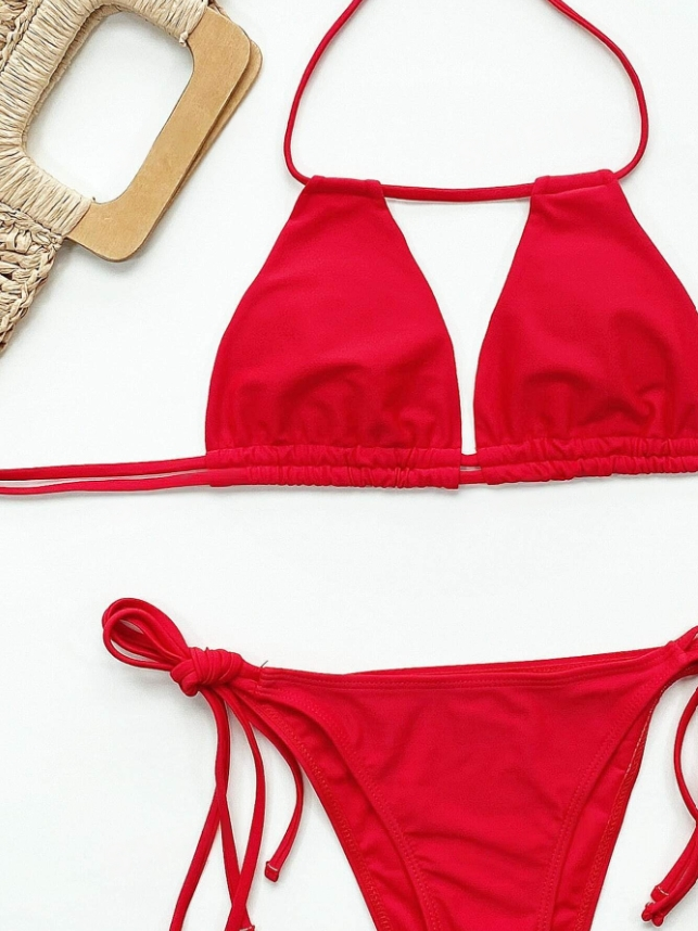 Scarlet Siren: Bikini 2 piezas color rojo