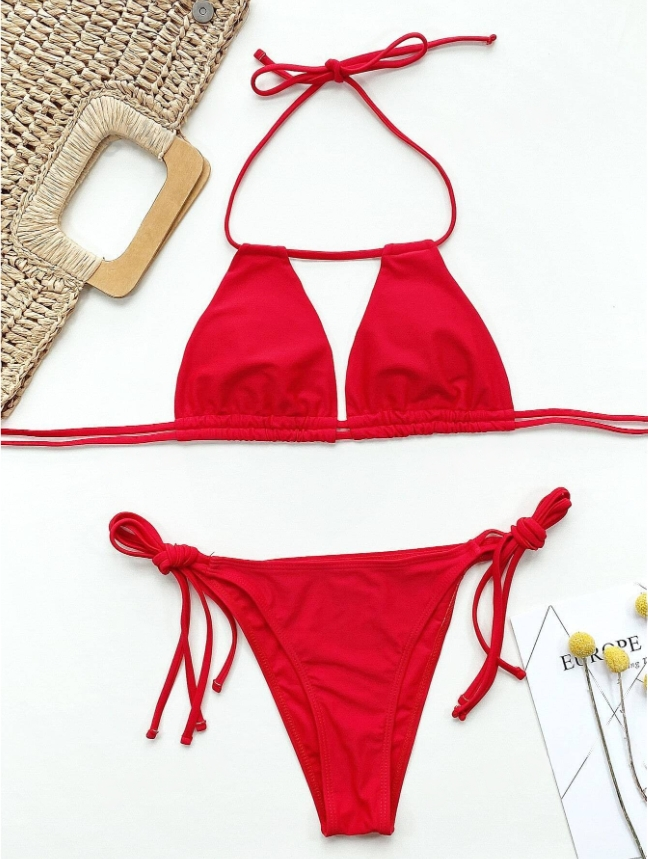 Scarlet Siren: Bikini 2 piezas color rojo