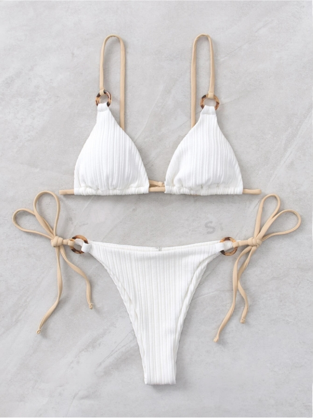 White Sands Triangle: Bikini 2 piezas Texturizado