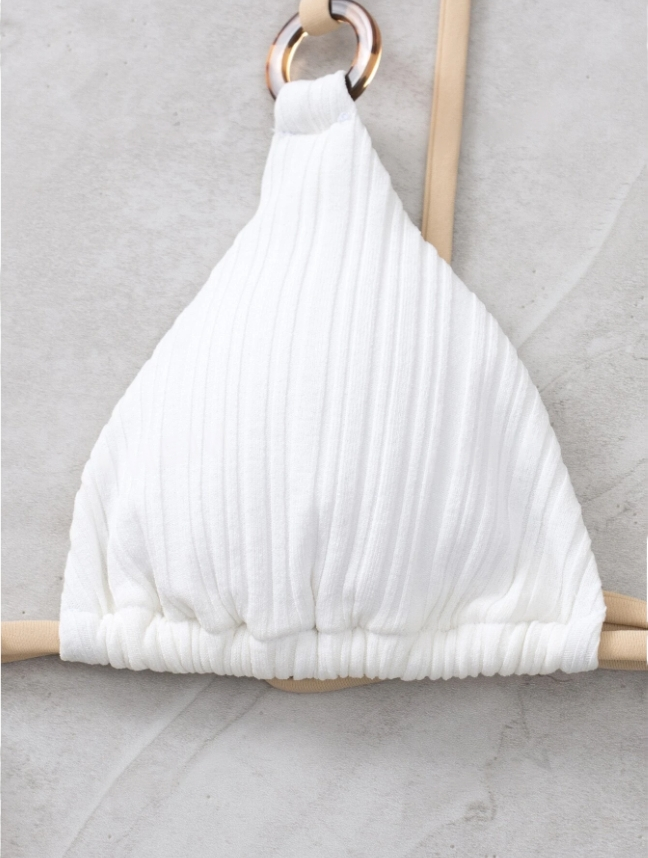 White Sands Triangle: Bikini 2 piezas Texturizado