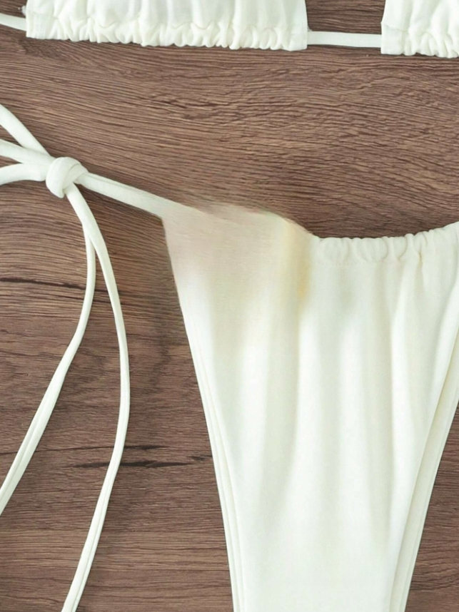 Sweet Sands: Bikini halter de 2 piezas con detalles florales