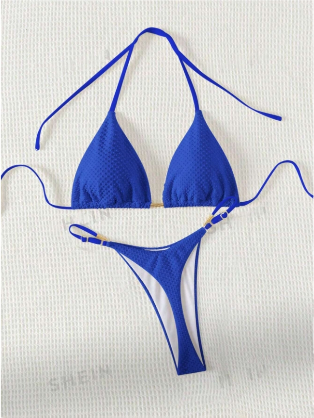 Azure Allure: Bikini 2 piezas de bottom de tanga