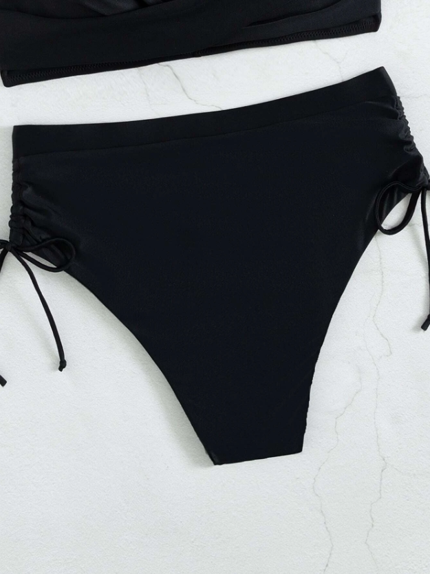 OnyxGlam: Bikini push up de cintura alta color negro