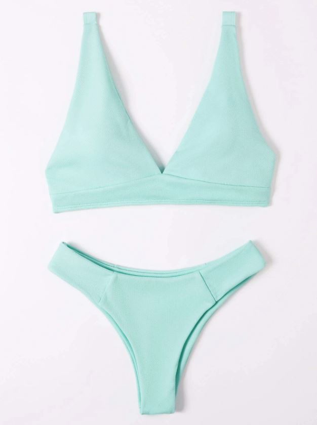 Ocean Mint: Bikini 2 piezas escote V