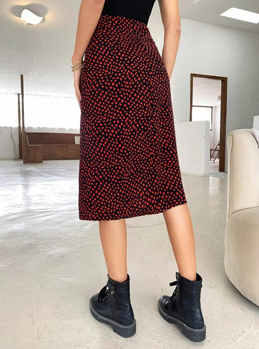 Falda con abertura alta