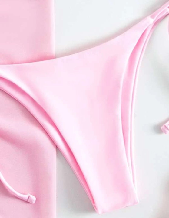 RadiantRose: Bikini 3 piezas color rosa