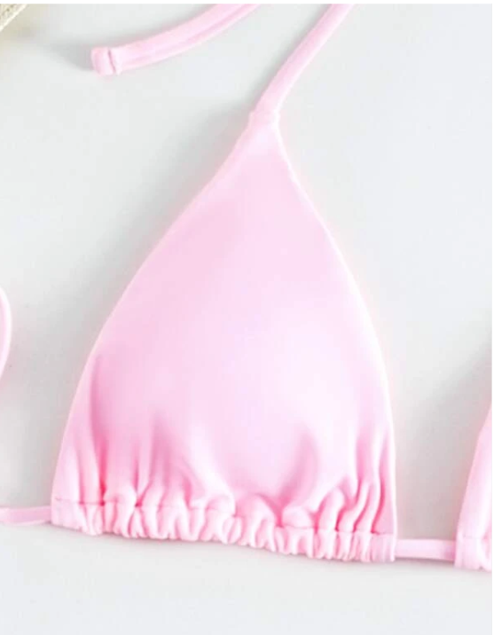 RadiantRose: Bikini 3 piezas color rosa