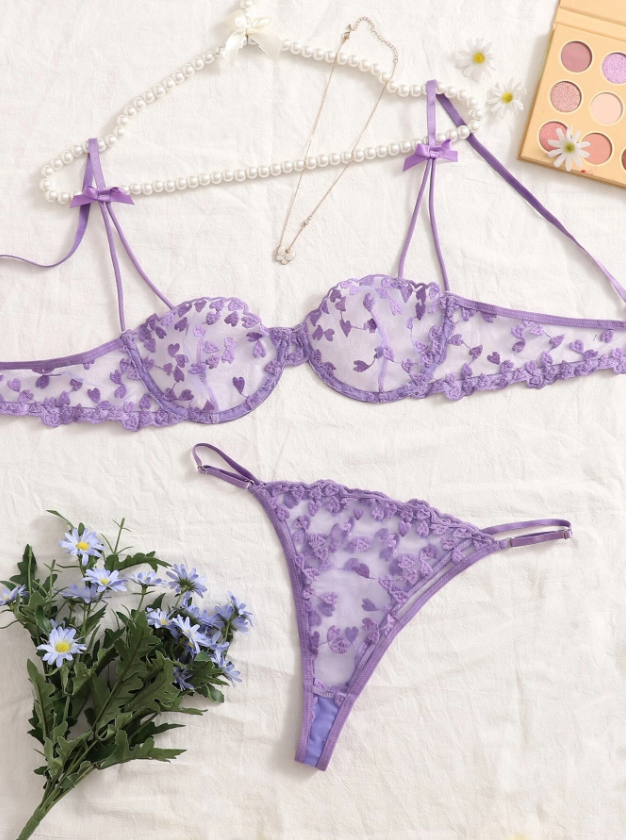 Set de lencería: Sweetheart Elegance