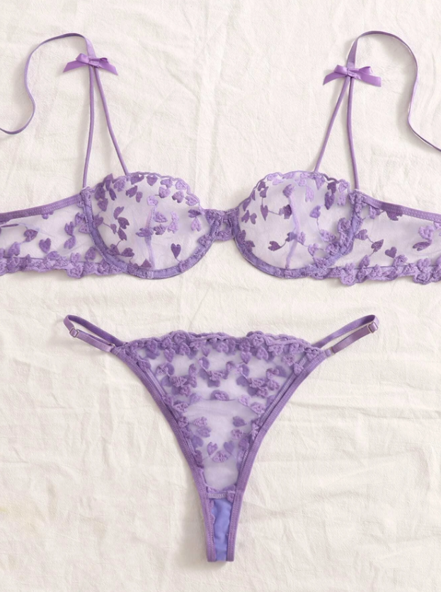Set de lencería: Sweetheart Elegance