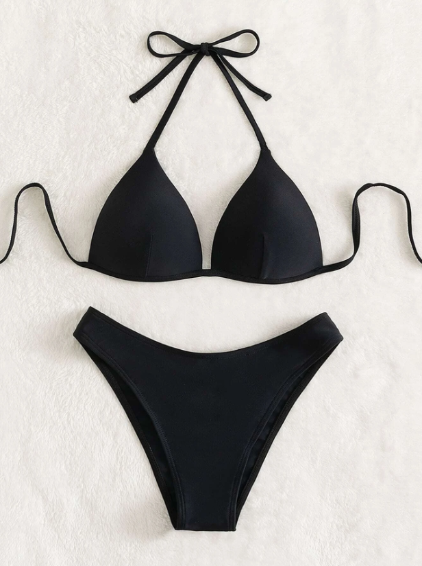 Sunset Black Bliss: Bikini 2 piezas push up color negro