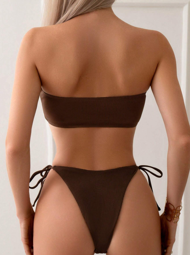 Brown Sugar: Bikini 3 piezas con top intercambiable