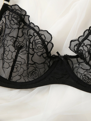 Set de lencería: Elegant Midnight Lace