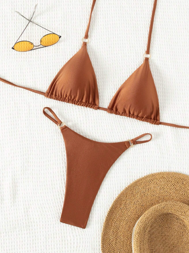 Terra Cotta: Bikini 2 piezas de tanga con aro