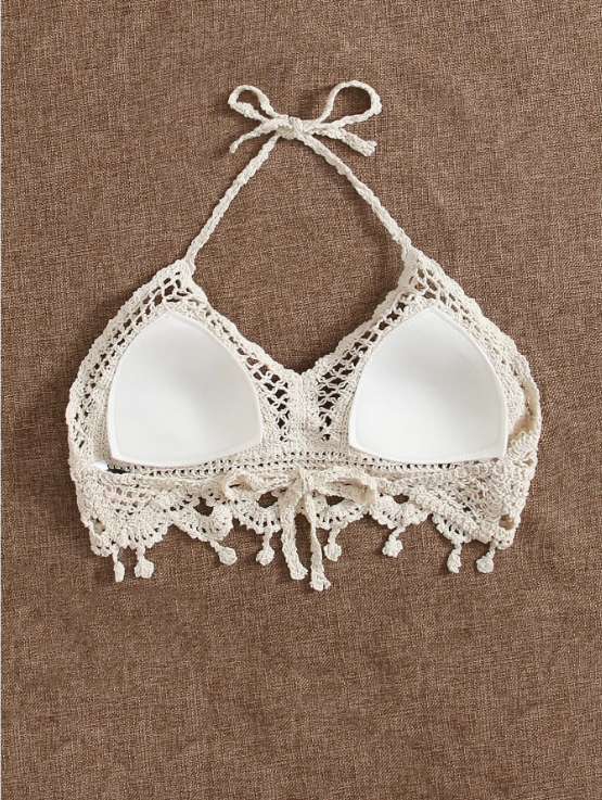 Bohemian Bliss:Tops bikini Nudo Liso Bohemio