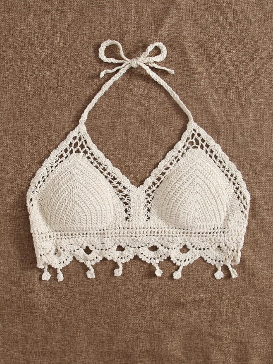Bohemian Bliss:Tops bikini Nudo Liso Bohemio