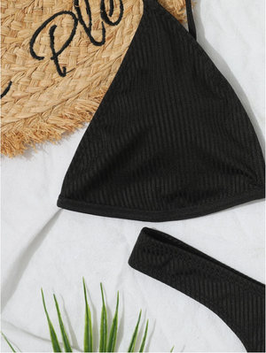 MidnightEdge: Bikini 2 piezas de corte alto tipo tanga