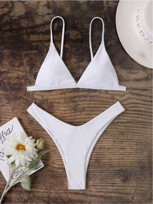 Classic Chic: Bikini 2 piezas corte alto