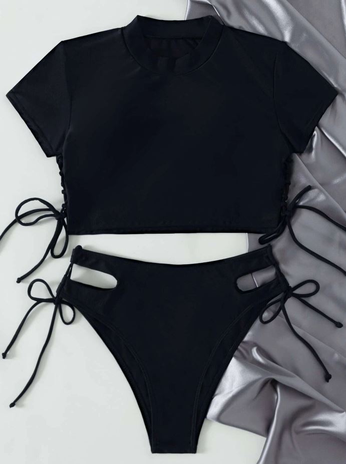 EclipseSeduction: Bikini 2 piezas con cordón lateral y abertura