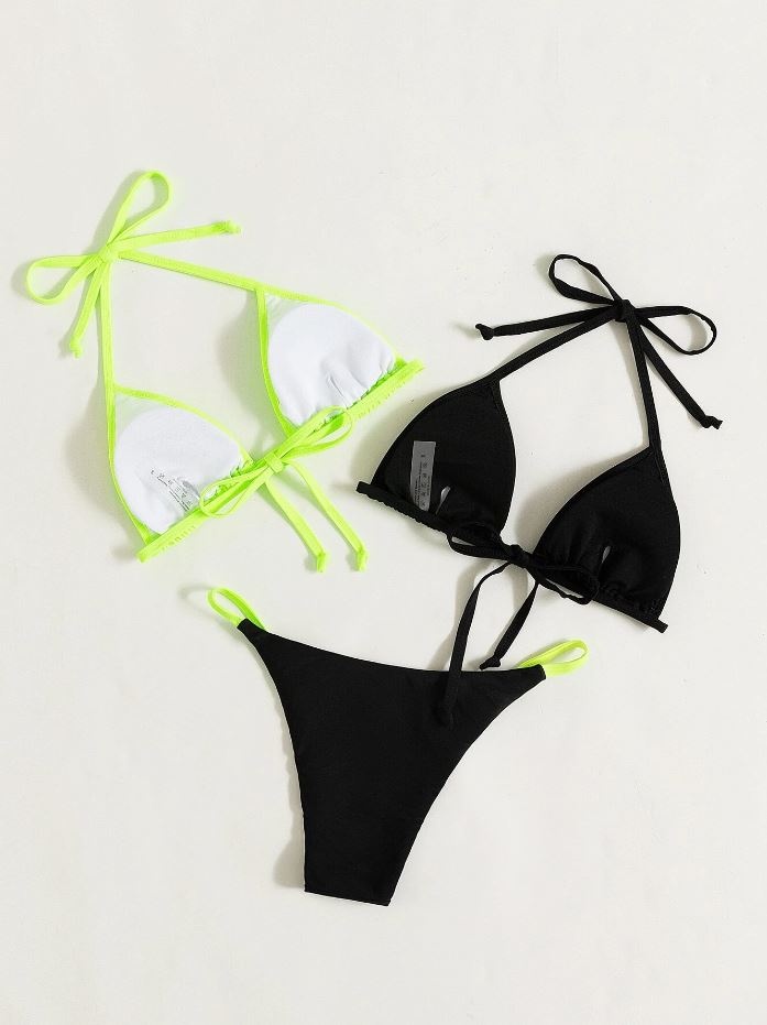 ColorBurst: Bikini 3 piezas de triángulo halter
