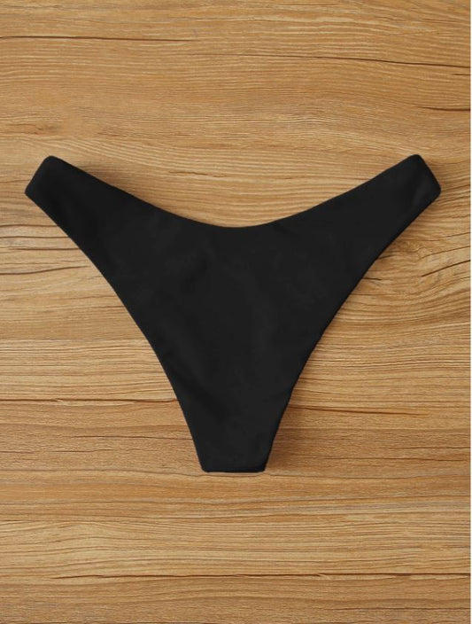 Bottom bikini color negro