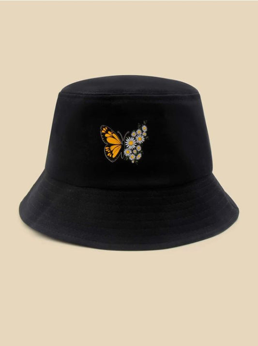 Bucket hat estampado mariposa