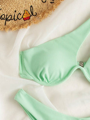 Rouge Dream: Bikini 2 piezas de un hombro push up