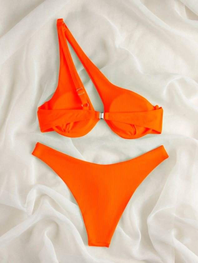 Rouge Dream: Bikini 2 piezas de un hombro push up