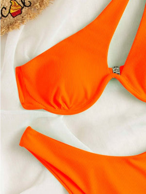 Rouge Dream: Bikini 2 piezas de un hombro push up