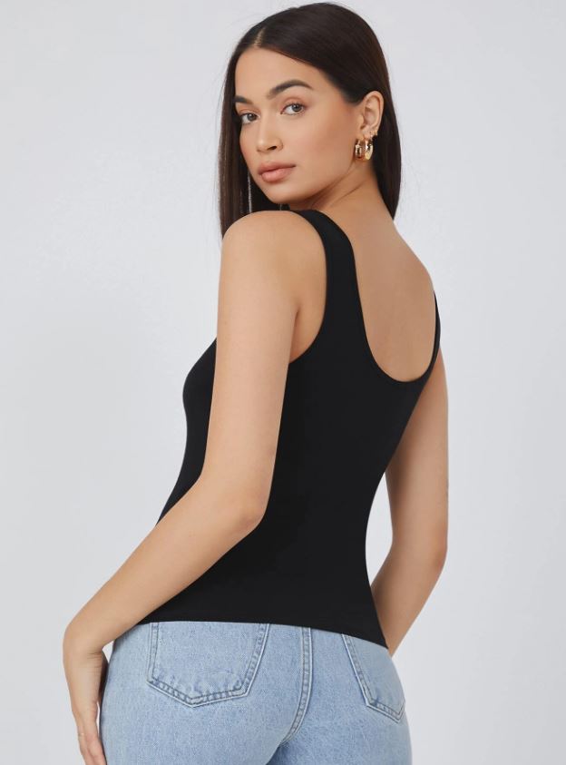 Tank top de cuello redondo