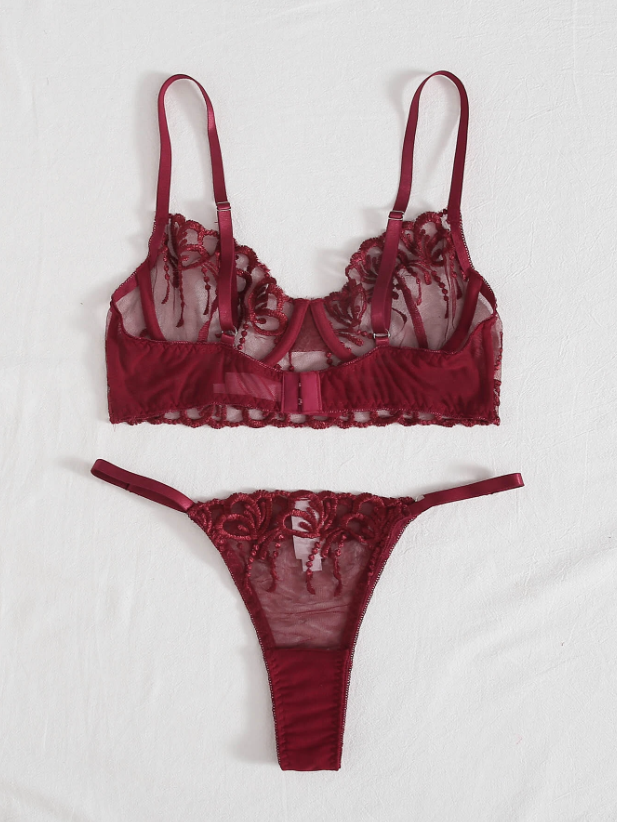 Set de lencería: Romantic Garnet