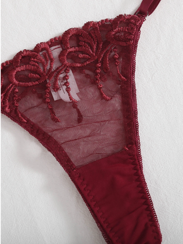 Set de lencería: Romantic Garnet